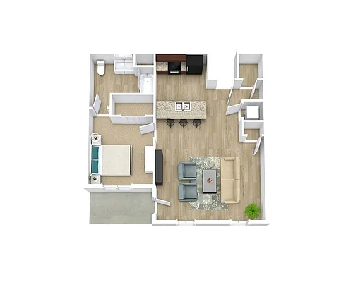 Floor plan The Cozy (A1)