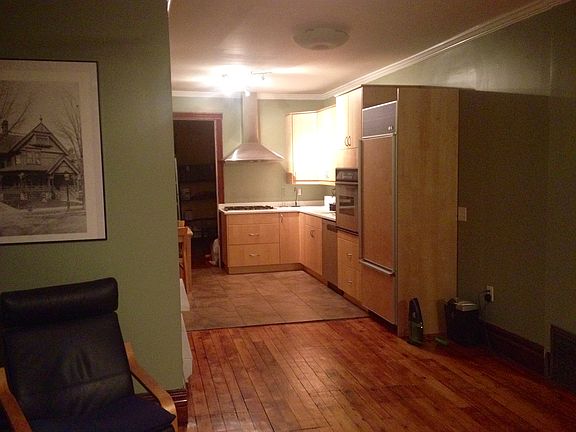 View to kitchen, Apartment 3