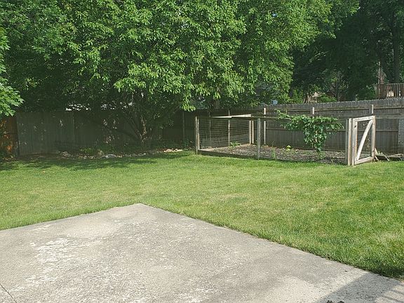 Back yard garden area