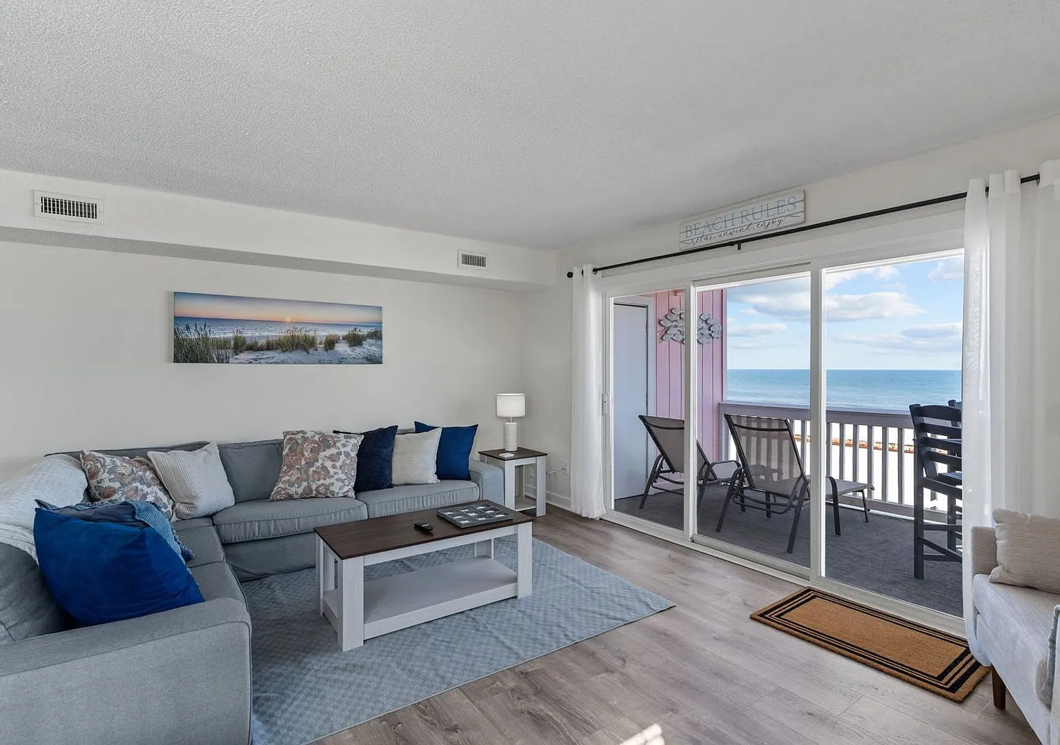 Oceanfront Furnished Condo | Carolina Beach North End | Mid-Term & Extended Stays — Photo 1