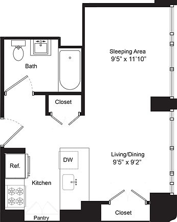 2nd image of 500 W 23rd St APT 9D