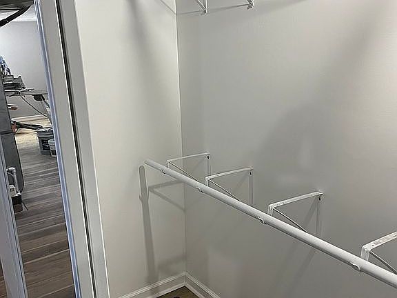 Large closet in basement.