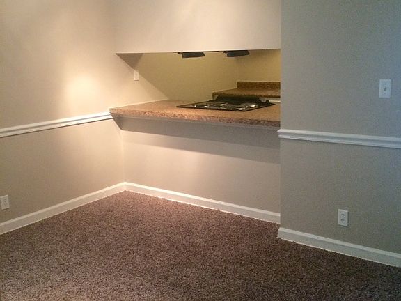 Kitchen view into dining room