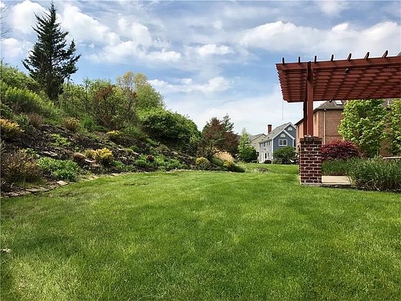 Rear yard with landscaping