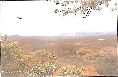 View of  WNC mts. from behind house