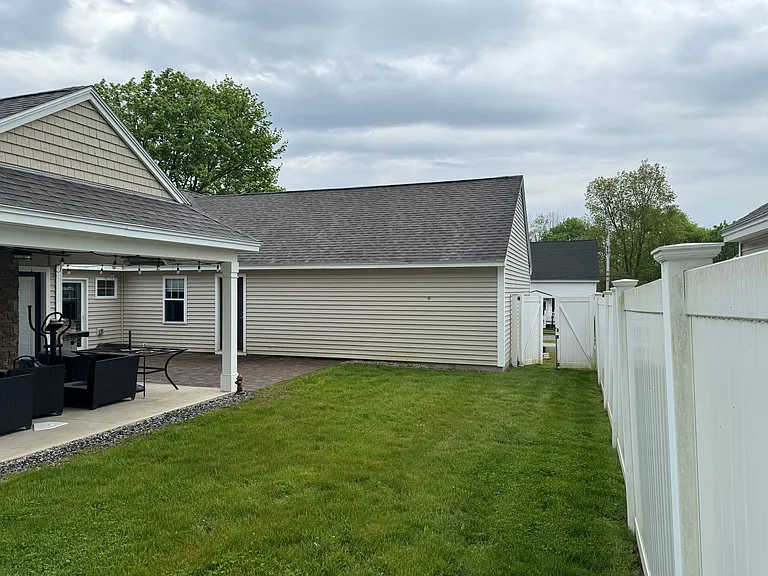 Private fenced yard