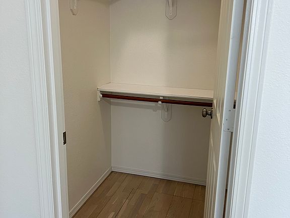 Master bedroom walk in closet