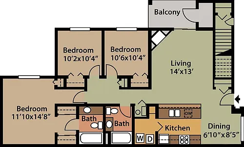 Floor plan 3 Bedroom
