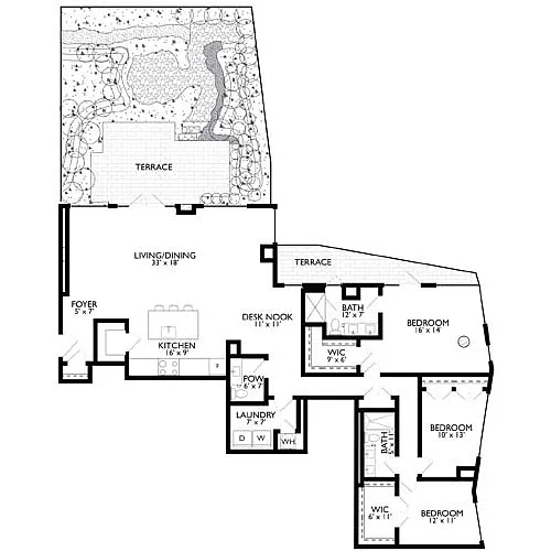 Floor plan Ravel 3B25