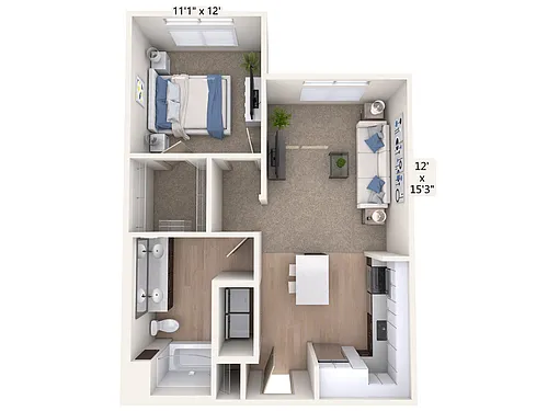 Floor plan A4-Two-carpet