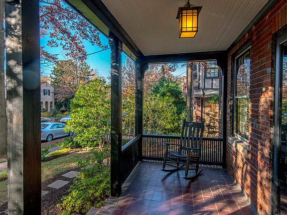 Front Western facing Porch overlooking charming 38th St