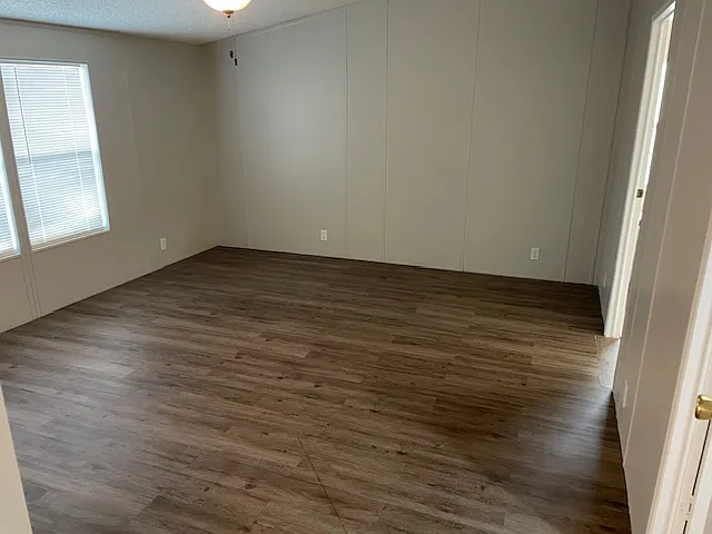 Primary bedroom is a good size.