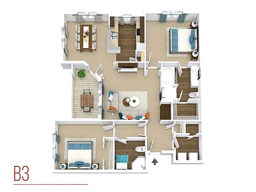 Floor plan B3