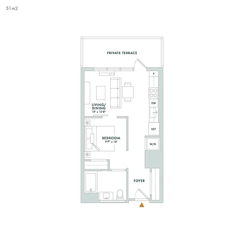 Floor plan S1M2 - Terrace