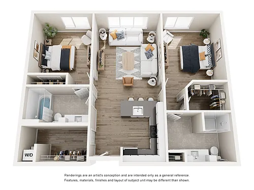 Floor plan Two Bedroom