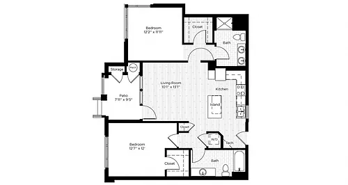 Floor plan 2IA WEST