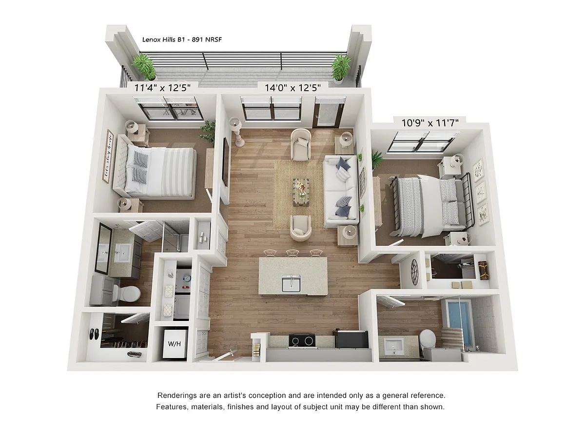 Floor plan B1