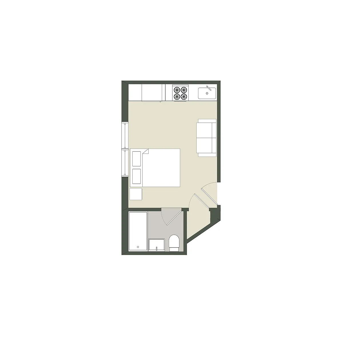 Floor plan Studio