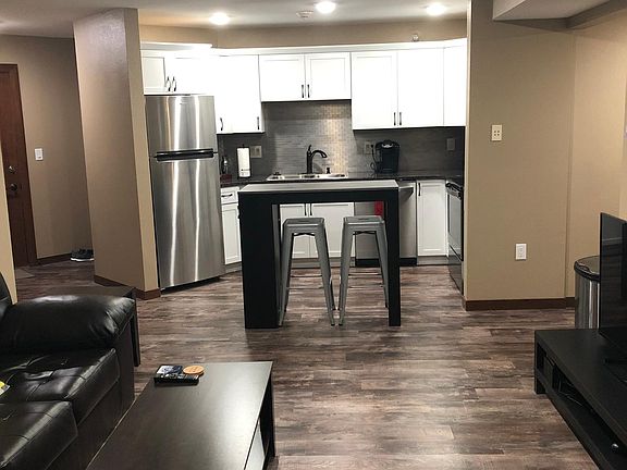 Living room and kitchen