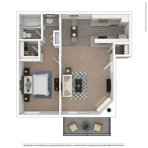 Floor plan 1 Bedroom