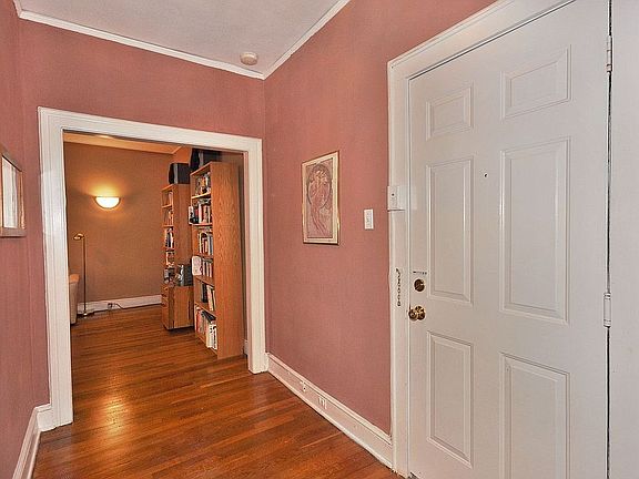 Hallway and the entrance door
