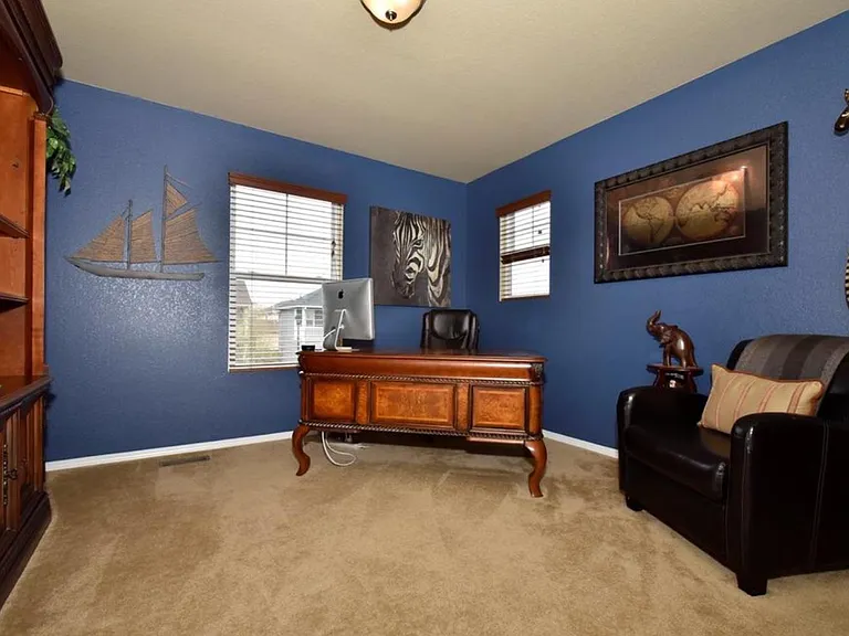 Secondary master bedroom w/ full bathroom attached.