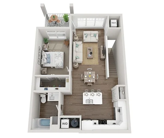 Floor plan 1E