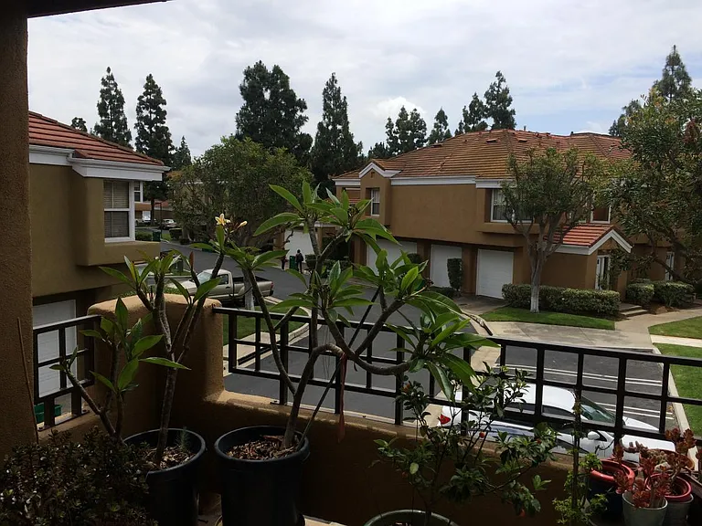 View from balcony.