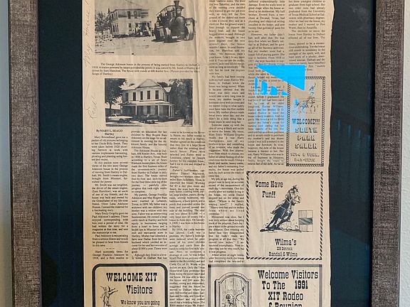 Newspaper article on house
