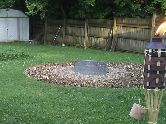 Backyard firepit