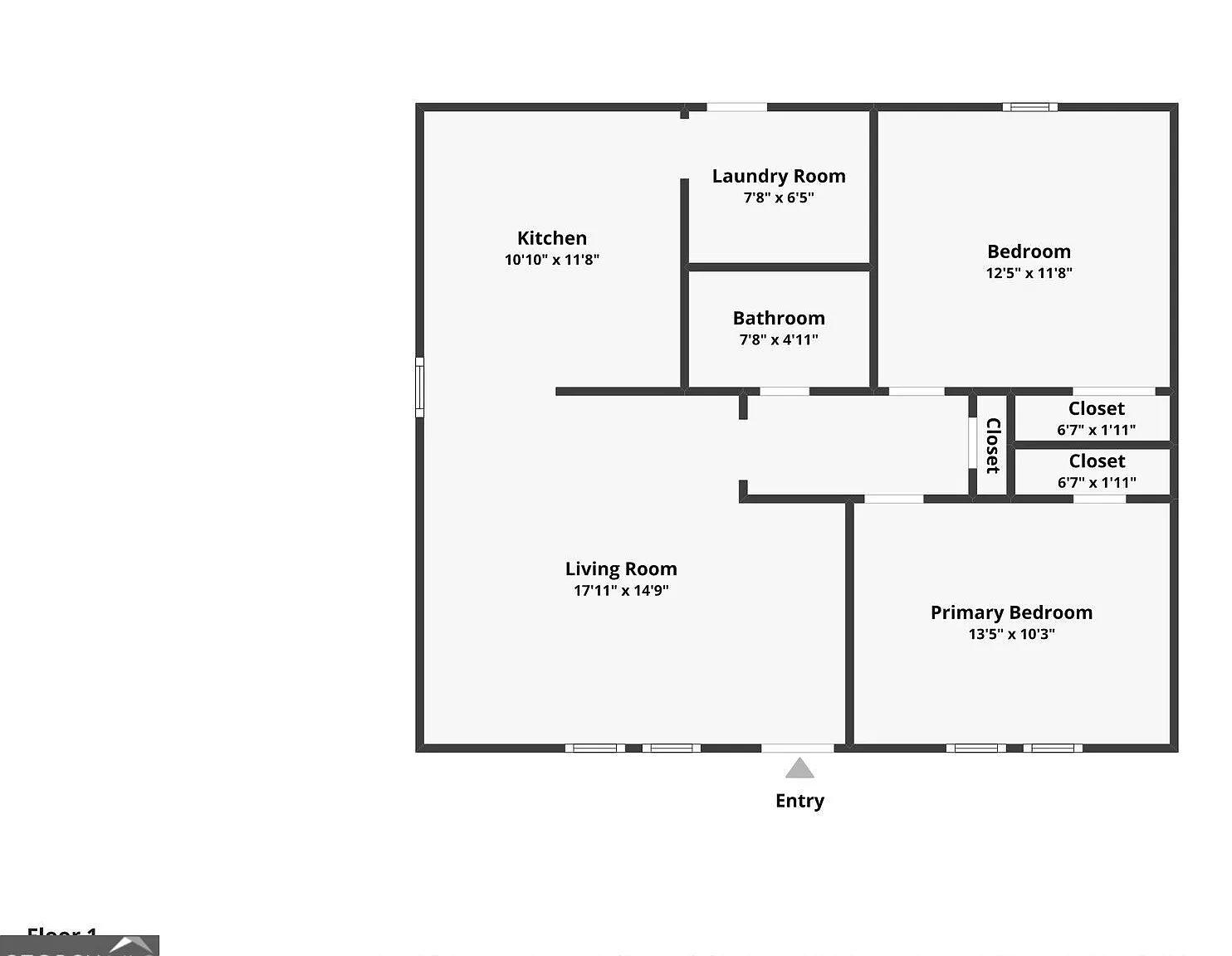 2 bed, 1.0 bath, 972 sqft, $1,255 — Photo 2