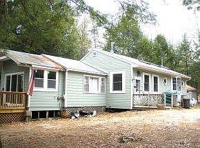 Front of house with deck