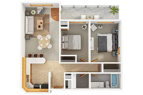 Floor plan 2X1 C