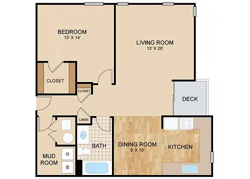 Floor plan One Bedroom