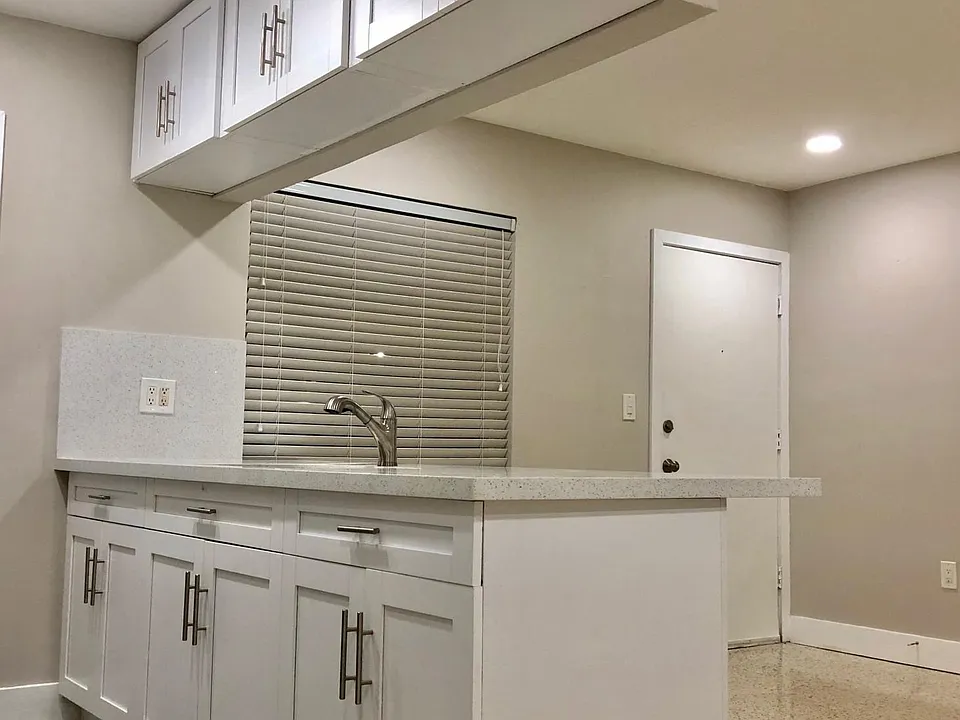 Custom cabinets with quartz countertops