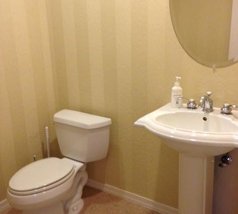 half bathroom downstairs