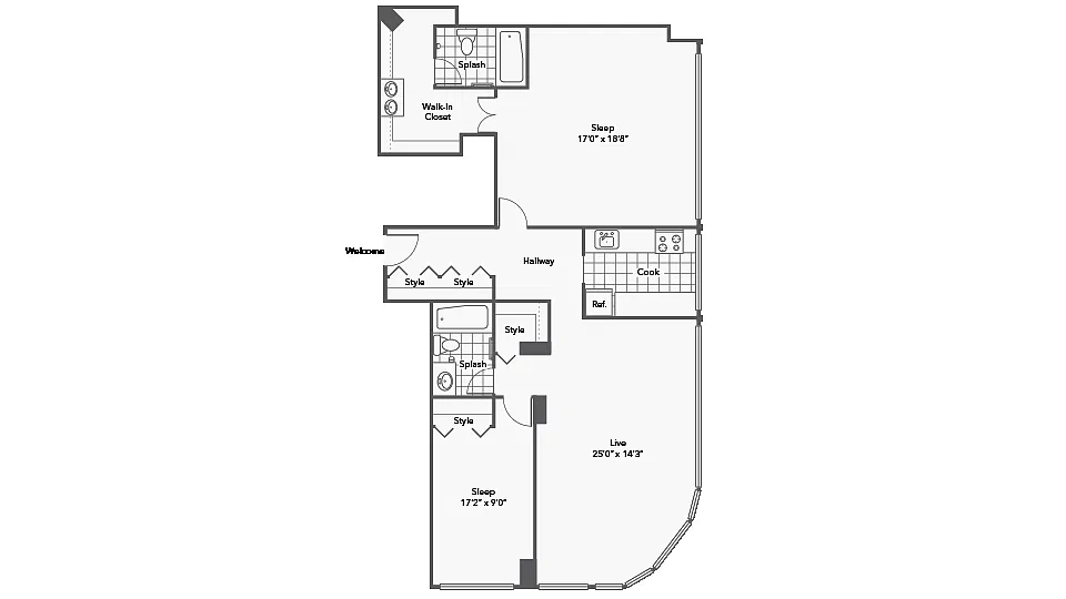 Floor plan PH1-2911