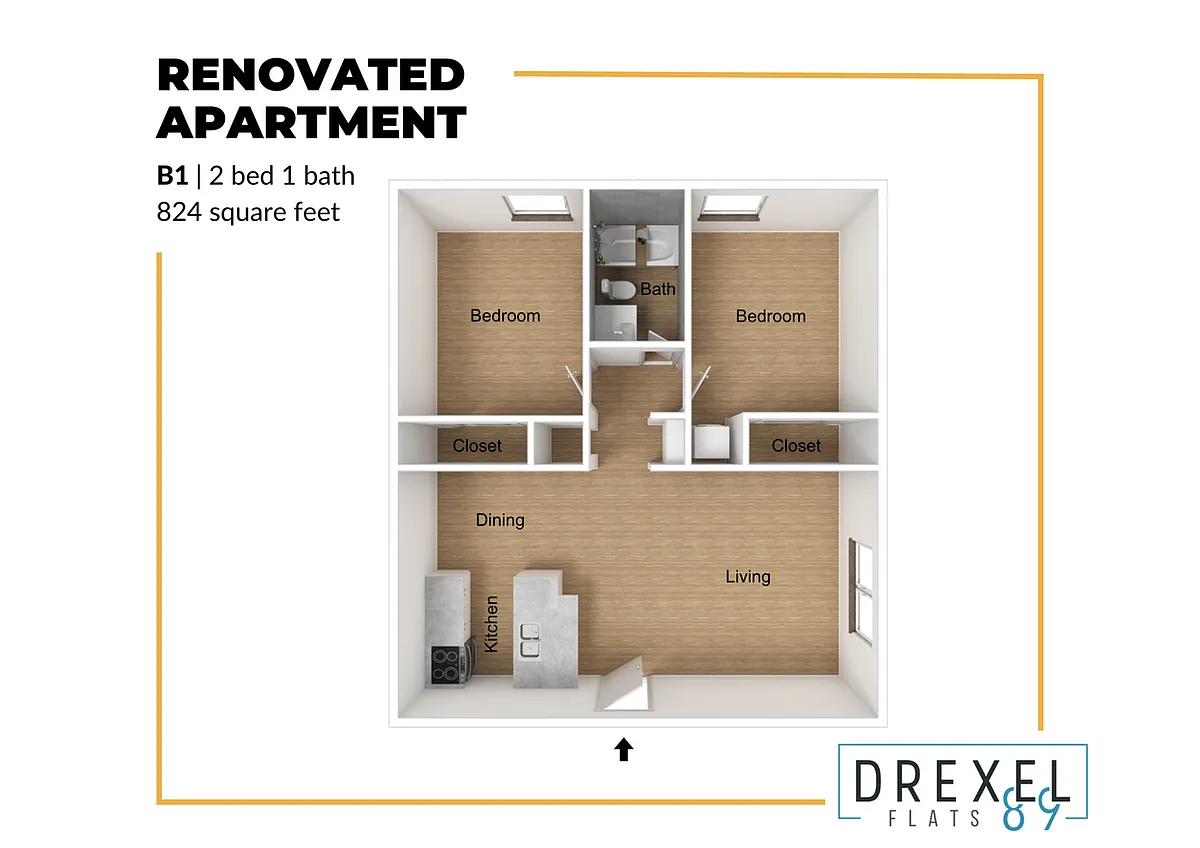 Floor plan B1 Renovated