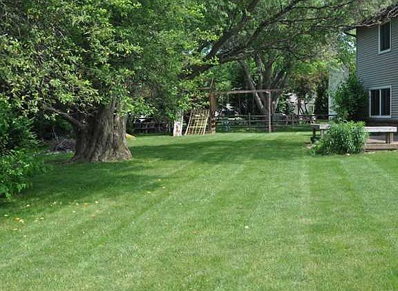 Exterior fenced Back