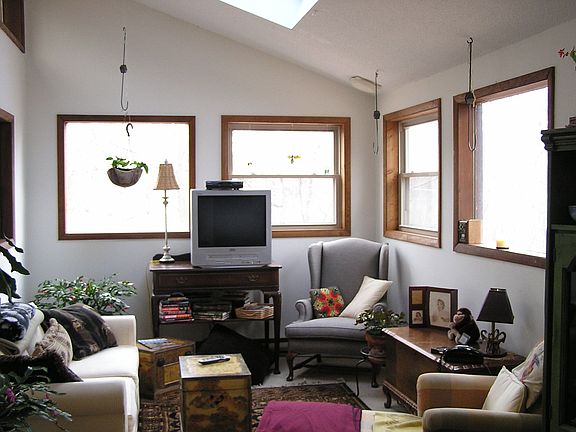 Family room w/skylights and lots of light
