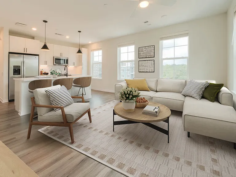 Living Room with Hard Surface Flooring