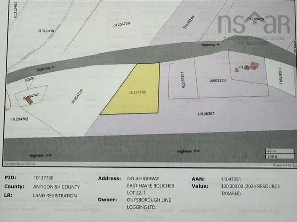 1 Highway 4 E Lot 22, Havre Boucher, NS B0H 1P0