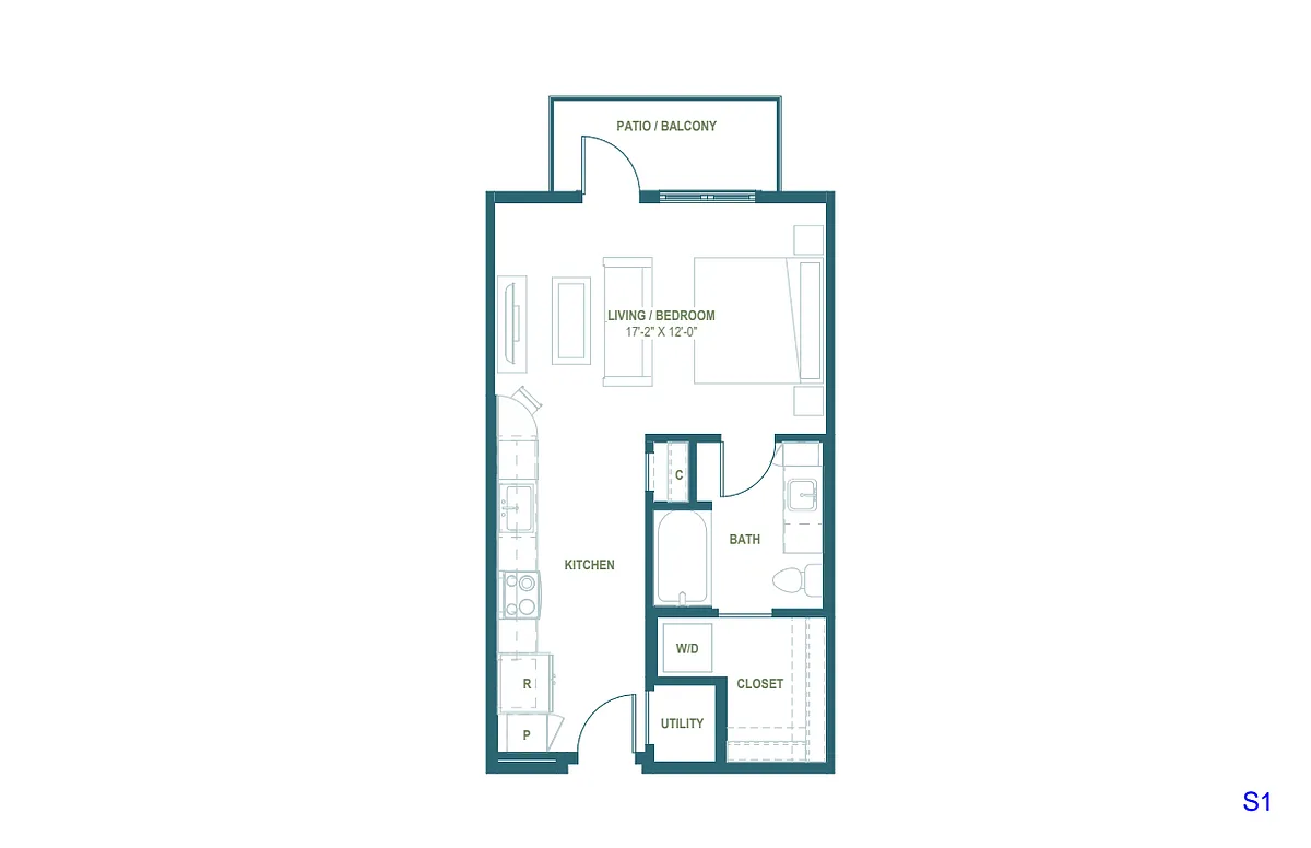 Floor plan S1 | Studio