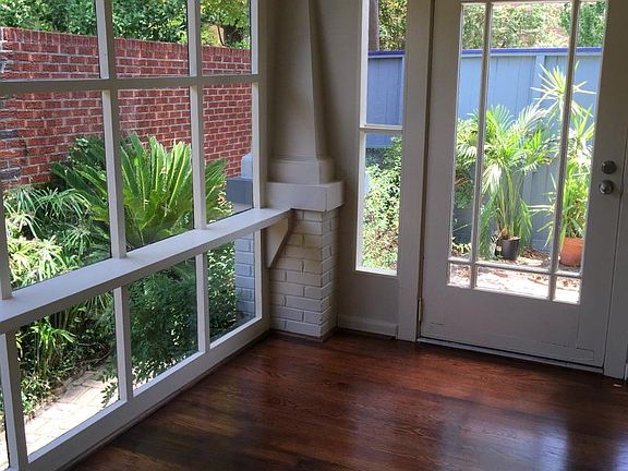 Front Porch and Bricked Garden