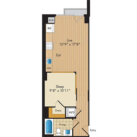 Floor plan Studio-S4a