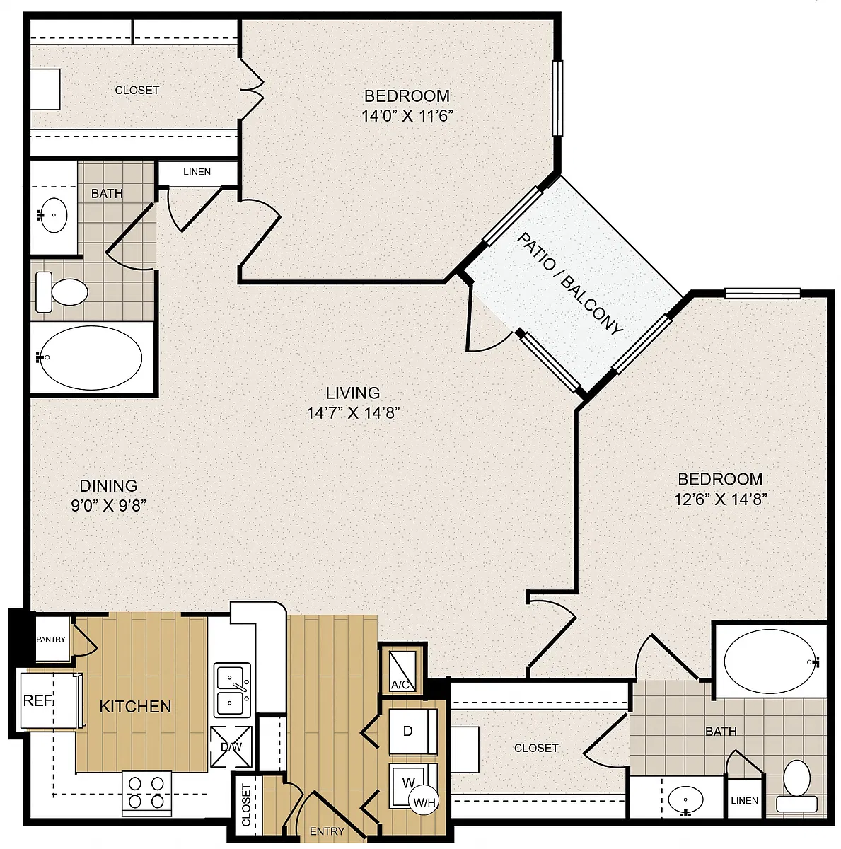 Floor plan Mid-rise B2