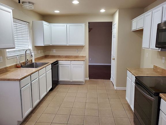 Kitchen looking into dining room