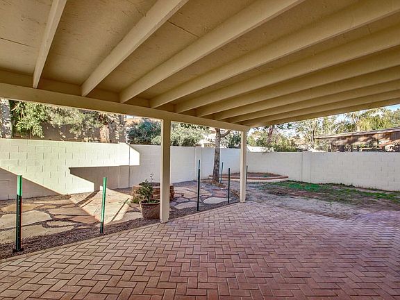 Expansive Covered Brick Patio