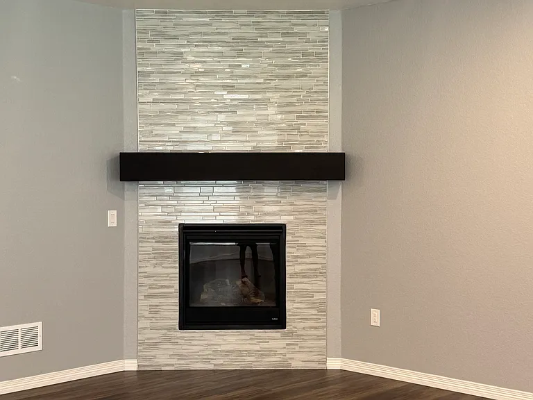 Great room gas fireplace