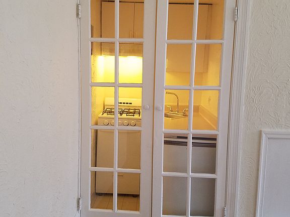 Kitchen Behind French Doors